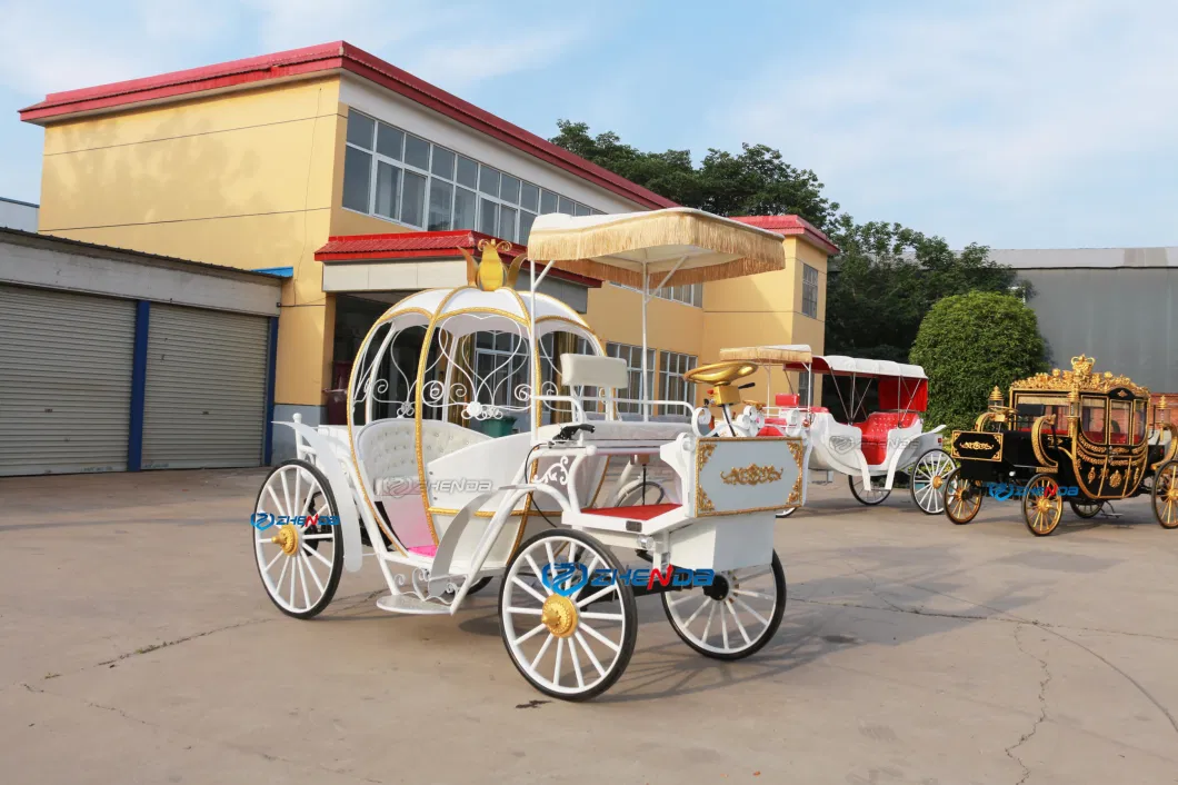 Hot Sale Decorative Cinderella Wedding Carriage Sightseeing Horse Cart