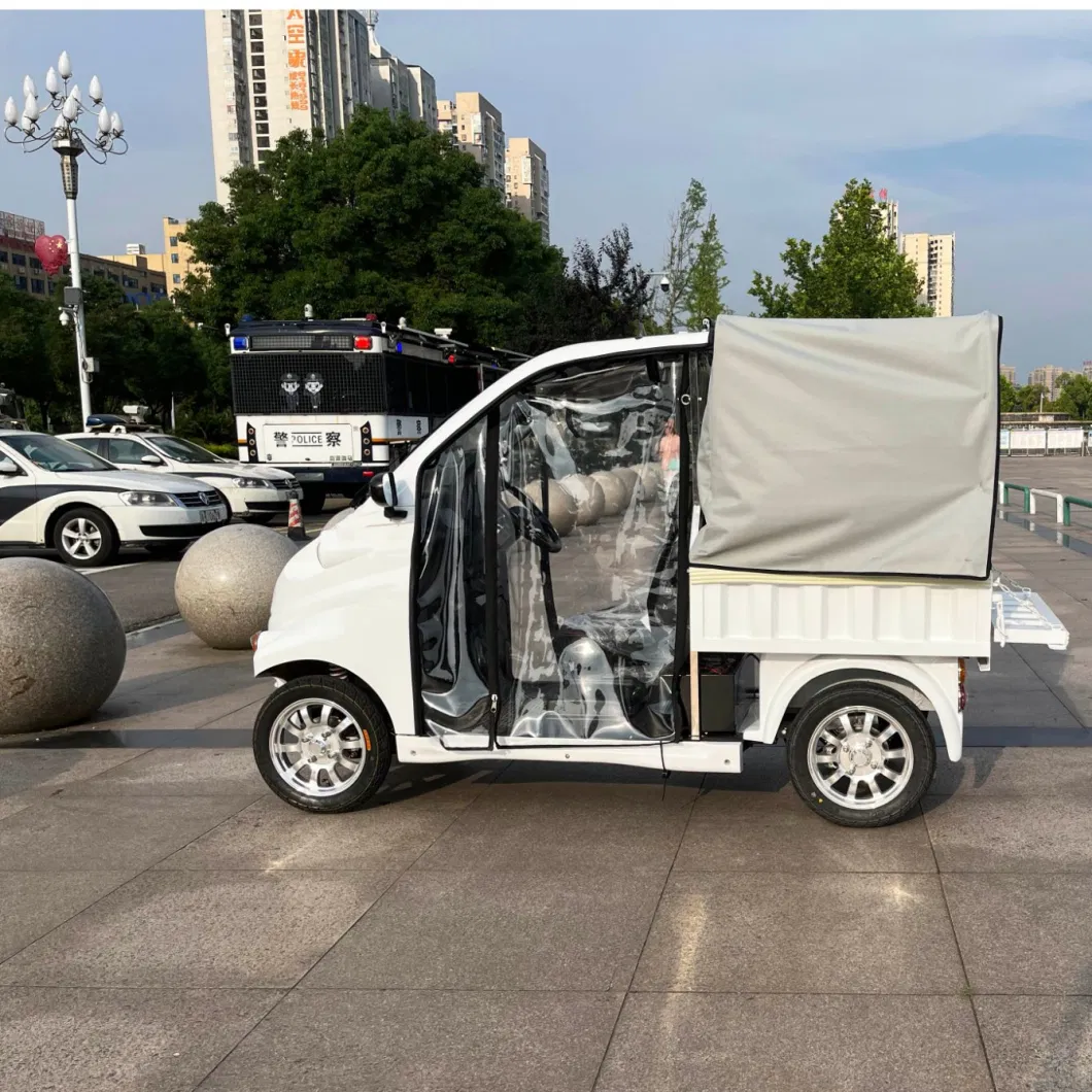 Electric Utility Vehicle Mini 4 Wheel Cargo Pickup Truck