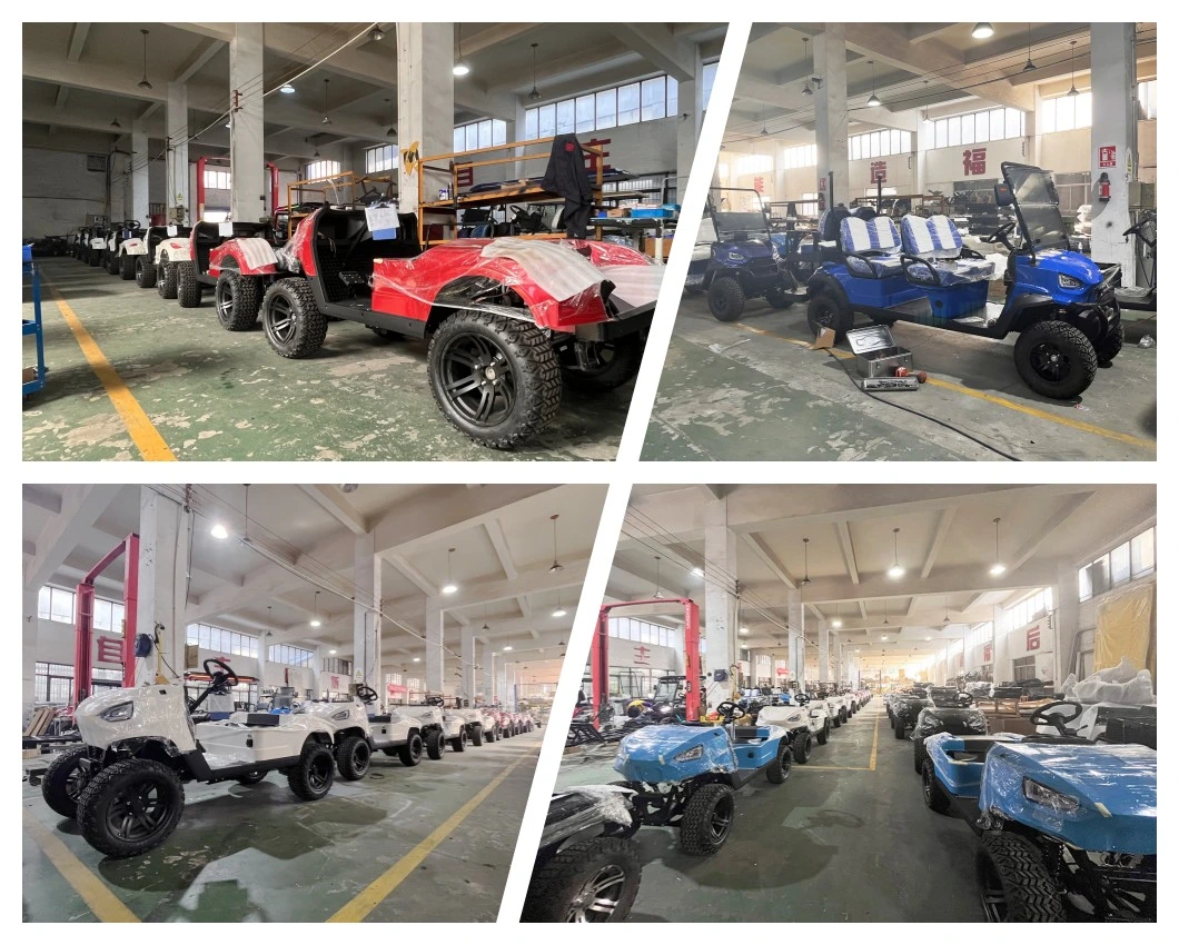 6 Persons High Speed Lithium Battery Electric Lifted Offroad Golf Cart