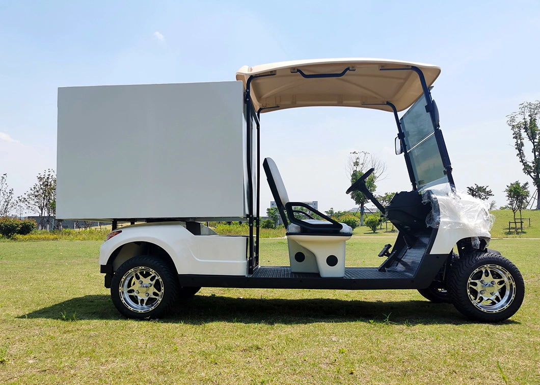 72V Electric Food Delivery Car 4X4 2 Seater Lithium Golf Cart for Hotel Room Service