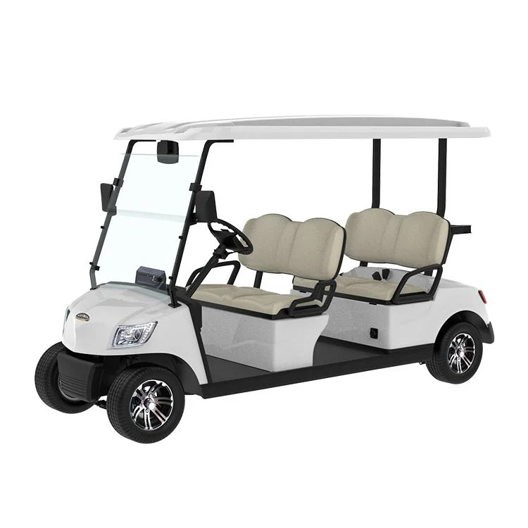 2024 Marshell New 4+2 6 Seater 4 Wheel 48V 72V Lithium Battery Electric Car Buggy Hunting Cart Electric Lifted Golf Car for Wholesale Commercial Use (DH-M4+2)