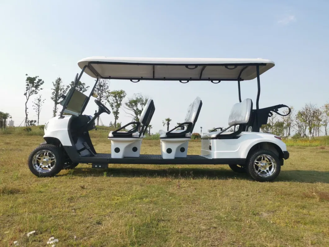 Four Wheel Six Seat High-Performance Golf Cart 72V120ah Lithium Battery