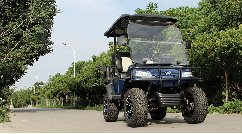 CE Approved 4 Seater Golf Buggy 14 Inch Wheel Lifted Electric Cart for Sale
