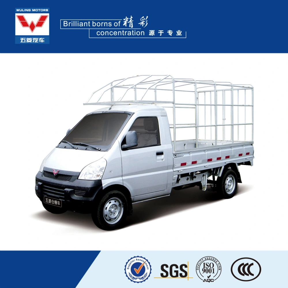 Wuling Four Cylinder Gasoline Engine 1100cc Displacement Euro IV Mini Utility Cargo Truck