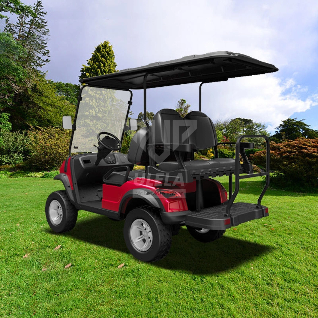 Ulela Aetric Golf Cart Dealers Electric Rear Drive 4X4 Hunting Golf Carts China 4 Seater Electric Golf Trolley Cart