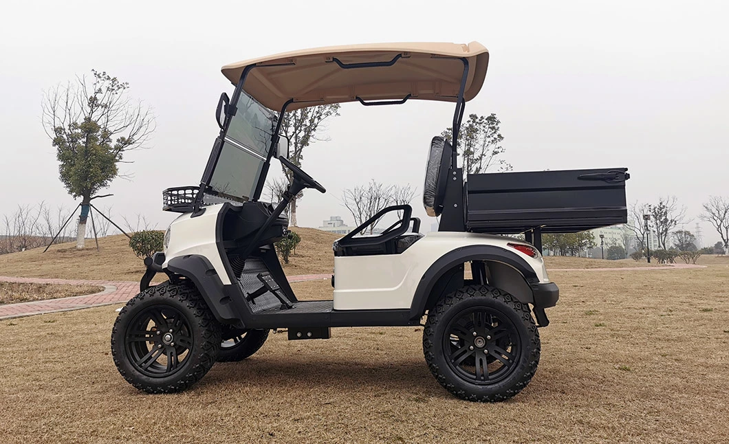 Small Ez Go 72V Electric Utility Golf Cart off Road