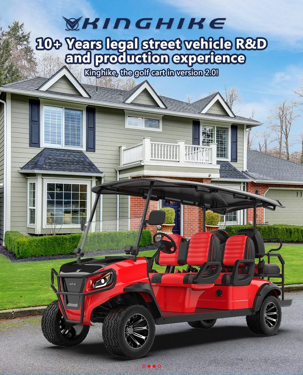 Wholesales Classic Luxurious 4 Seater Customized Street Legal off Road Lithium Battery Electric Golf Carts