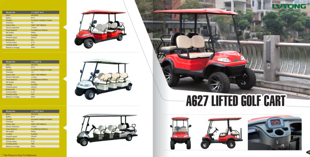 Electric Modern Golf Cart Electric Lifted Car/Cart/Buggy, Sightseeing Car, Utility Vehicle