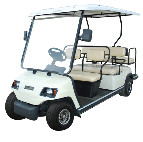 6 Passengers Folded Back Seat Electric Electric Sightseeing Bus Golf Club Cart (LT-A4+2)