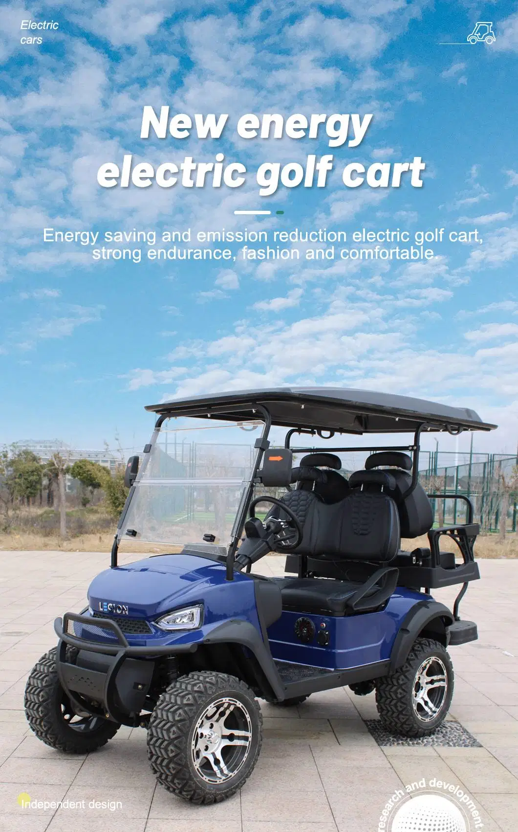 Factory Outlet 4 6 Person Seat Lithium Battery Folding Electric Golf Carts with CE Certificate Custom Electric Golf Carts