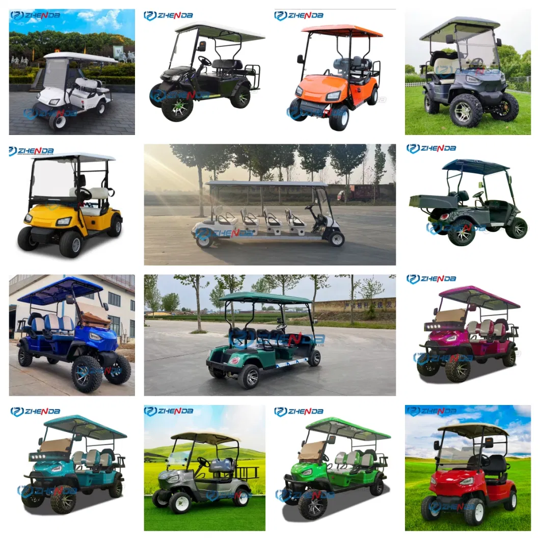 Hunting Golf Cart Multiple Colors Car 6 Seat off Road Electric Powered Vehicle