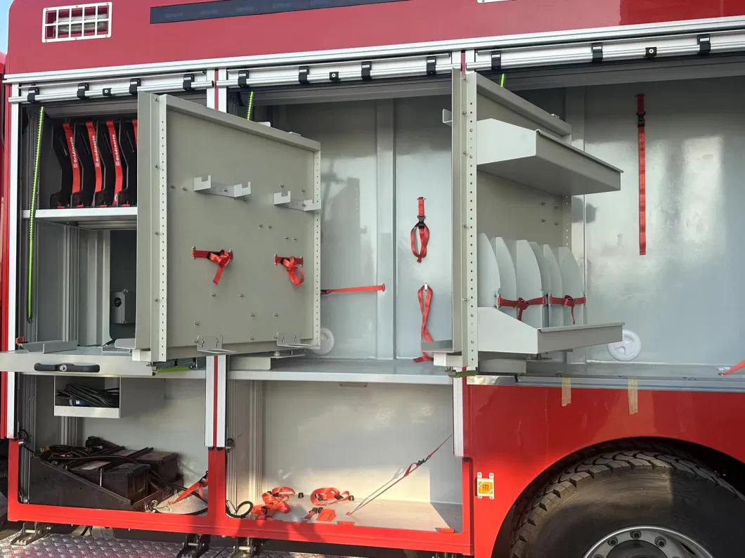 Customized Fire Vehicle Truck Rotating Storage Rack Foam Fire Vehicle