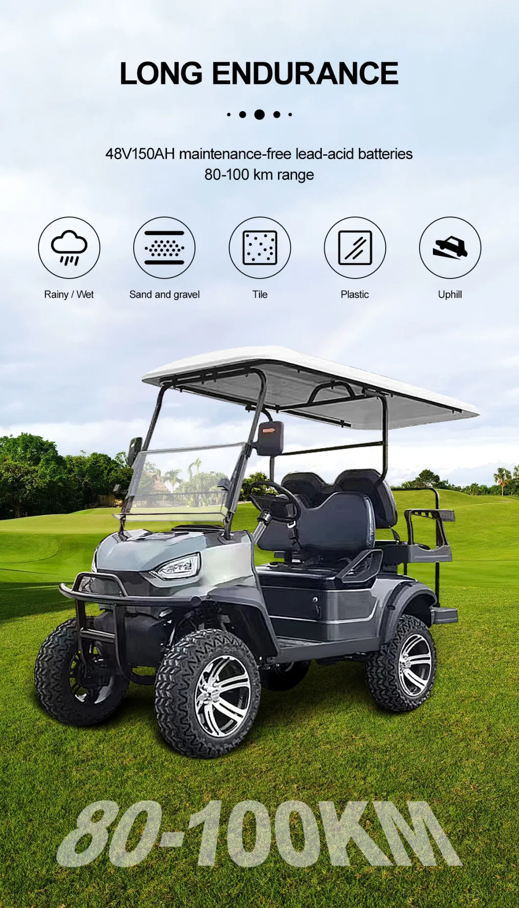 MOQ 1 Free Color Custom OEM 4 Passenger Golf Cart Red Classic Hunting off Road Street Legal Lsv Transport Vehicle Car Price