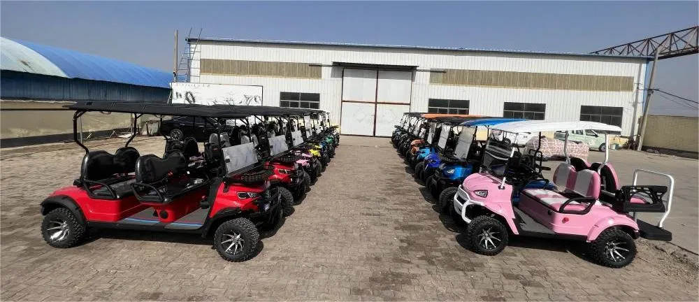Street Legal Personal Lifted New Model Golf Scooter 48V 72V Lithium Battery Hunting Electric Golf Buggy 4+2 Seater Golf Cart