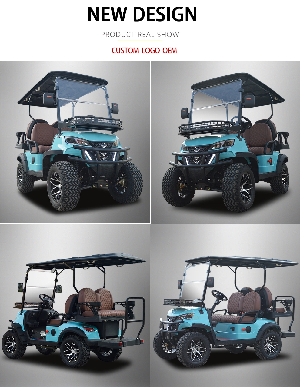 5kw 4 Seat Adult Electric Four Wheeler Golf Cart New Energy Vehicle 48V Lithium Electric Golf Cart