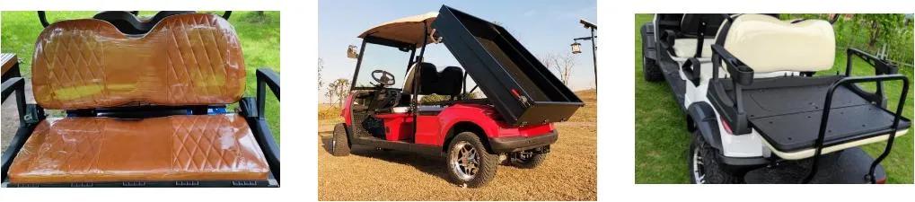 4+4 Road off Wheels Enclosed Lithium Golf Cart Have Ready Goods 6 Seater Golf Cart