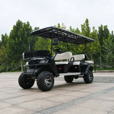 Corriente alterna Dynamo tienen Ready Goods Road off Wheels New OFF Road 4+2 seater Electric Golf Cart for Sale