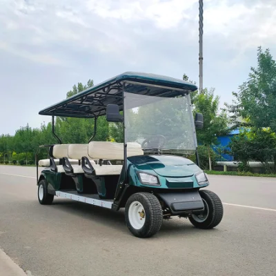 4 navegantes 6 vidadores Carro eléctrico de Golf vehículos utilitarios de litio Coche eléctrico recorrido turístico de coches autobús Club Cart batería de litio eléctrica Carrito de caza de buggy de golf