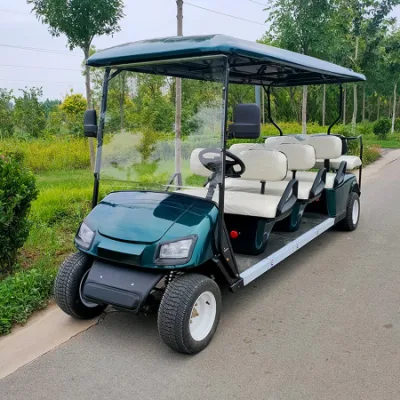 4 navegantes 6 vidadores Carro eléctrico de Golf vehículos utilitarios de litio Coche eléctrico recorrido turístico de coches autobús Club Cart batería de litio eléctrica Carrito de caza de buggy de golf