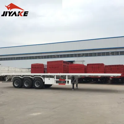 20ft 40ft camión de remolque plano de transporte de contenedores camión de semirremolque Para la venta