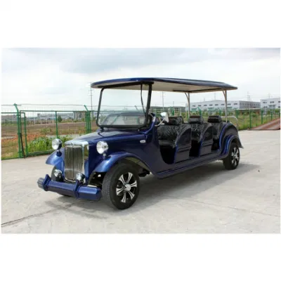 Top calidad Antique 4 Rows Classic Golf Car 5kw Electric Vehículo turístico