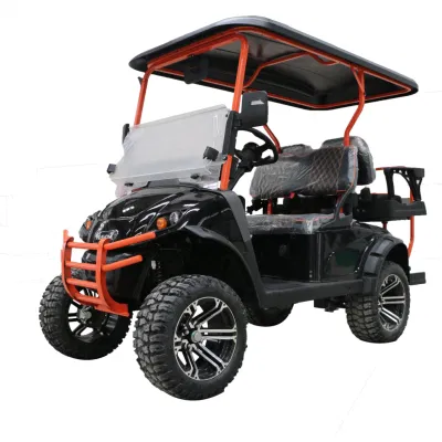 Carrito de Golf de 4 asientos con batería de litio y medidor de velocidad Y Radio