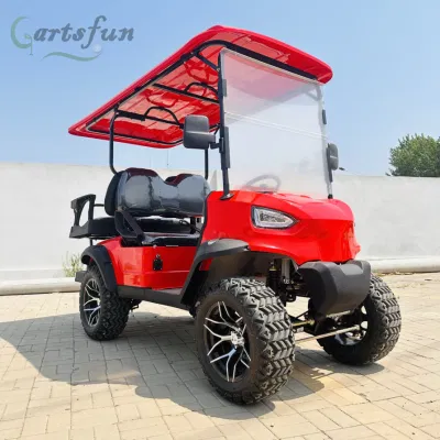 80-100km Mini Golf eléctrico Carro 6 Seater Street icono legal Coche eléctrico de golf