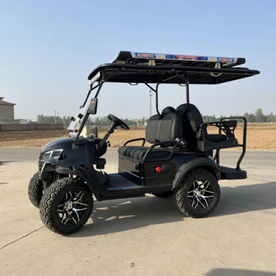 Baterías de litio de energía solar de 4 6 8 10 plazas personalizadas Carrito de Golf eléctrico plegable