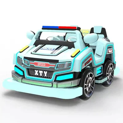 Niños coche de policía eléctrica para niños asientos Paseo de juguete
