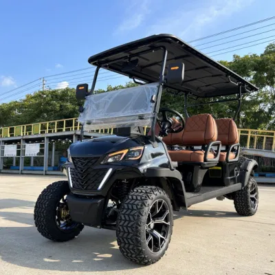 Carro de Golf al por mayor vehículo de utilidad eléctrica vehículos de golf HUAXIN Golf Carts de lujo 2+4 plazas