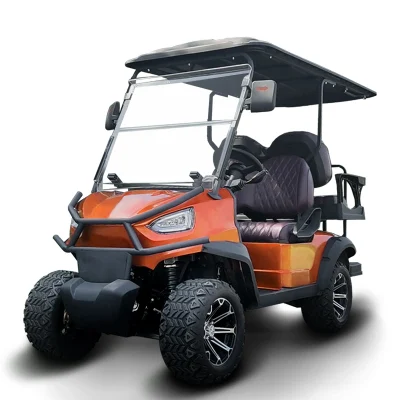 Top of the Range Golf Buggies Orange Free Color personalizado ATV LSV Golf de lujo carros Mini Cooper Electric Golf Cart 4 plazas