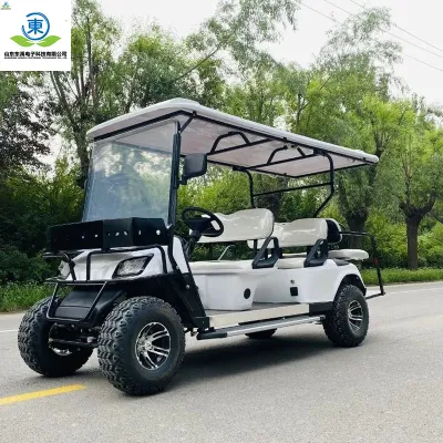 China fabricado con 6 asientos de aluminio eléctrico alimentado por batería Carrito de Golf Calle Legal coche eléctrico para la venta