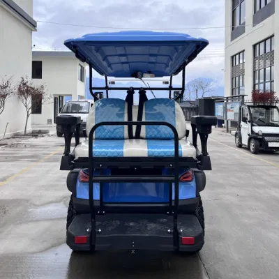 Utility levantó los carros de golf modernizado dos-Tone Diamante asientos 4 pasajeros eléctricos Carrito de Golf