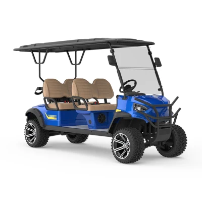 Hotel Beach Luxury 4 Passenger Golf Cart Lithium Battery Club Carro de Golf eléctrico de 4 ruedas