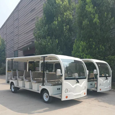 15kW Motor Super Charge 14 asientos de coche de autobús turístico eléctrico Carrito de Golf Mini Bus