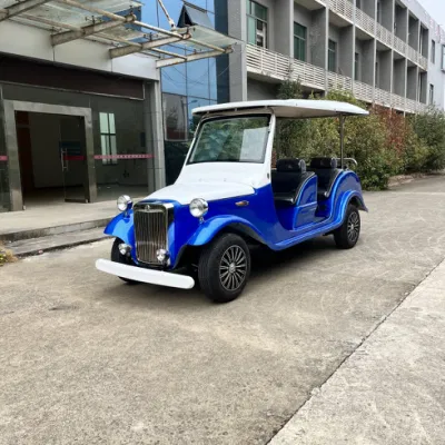 6 asientos coche eléctrico de visita Precio Custom Vintage Classic Golf Carro de visita turística Patrulla de coches