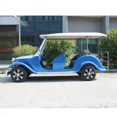 6 asientos coche eléctrico de visita Precio Custom Vintage Classic Golf Carro de visita turística Patrulla de coches
