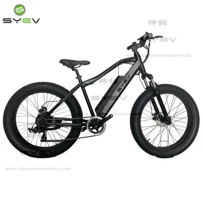 China de fábrica Shenyun Top Venta de aleación de aluminio de alta velocidad de 26&quot; de los neumáticos de la grasa bicicleta eléctrica para la Juventud