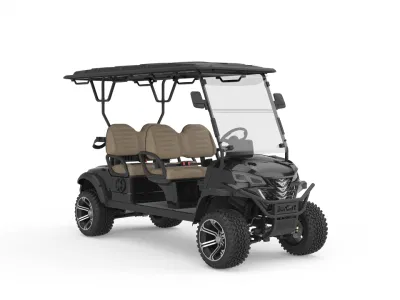 Carro de Golf eléctrico de fábrica 48V 5kw Motor 4 asientos levantado Golf Kart