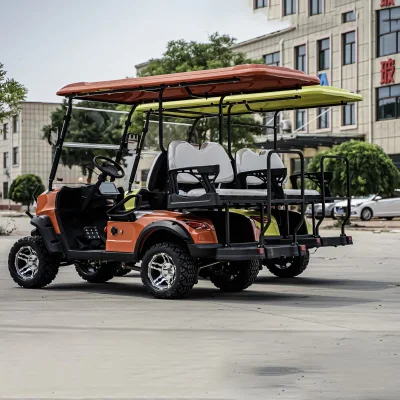 Nuevo diseño Carro de Golf Caza de coches con parachoques 2 asientos Carrito de Golf eléctrico sin alzarse para el Club de Visitas