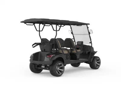 Carro de Golf eléctrico de fábrica 48V 5kw Motor 4 asientos levantado Golf Kart