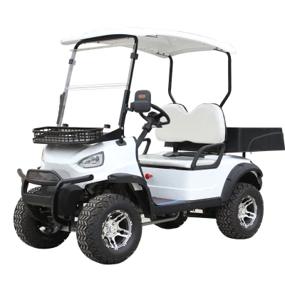 Batería 2 asientos autobús turístico Carro de Golf con trasero Caja de carga