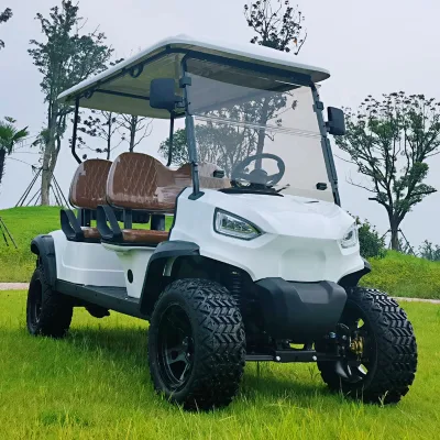 Tener listos los bienes del asiento de litio de 4 carros de golf Nuevo off road levantó carro de golf