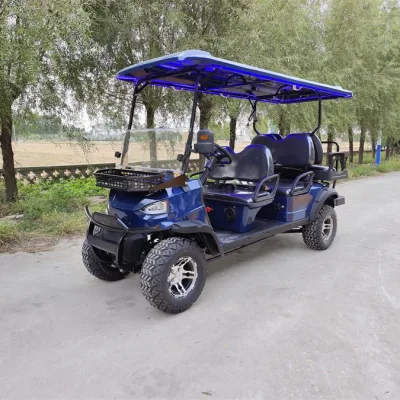 Lujo LSV 6 asientos 72V litio Buggy fuera de caza de carretera Carrito de Golf