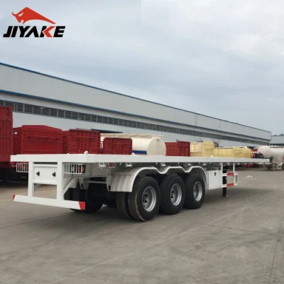 20ft 40ft camión de remolque plano de transporte de contenedores camión de semirremolque Para la venta