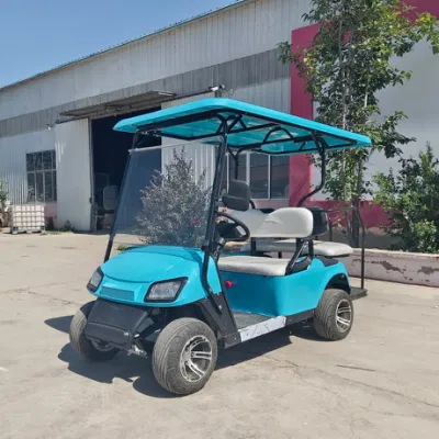 4 azul de los asientos de automóvil de turismo de golf eléctrico para Hoteles y Resorts