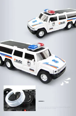 Fábrica al por mayor Nueva Policía Universal Eléctrica Toy Car Music Luz Coche de patrulla de policía especial rotatorio de 360 grados