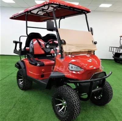 Ulela Golf Buggy Dealers Acero bastidor E Wagon Golf Cart China 4 plazas recargable Carro de Golf