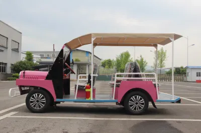 Rosa coche eléctrico Sightseeing Tour del vehículo alquiler de vehículo eléctrico
