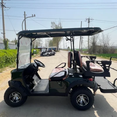 2023 New Chinese 5kw/7kw 4 Wheel 4 seater Golf Carts Kart de golf eléctrico